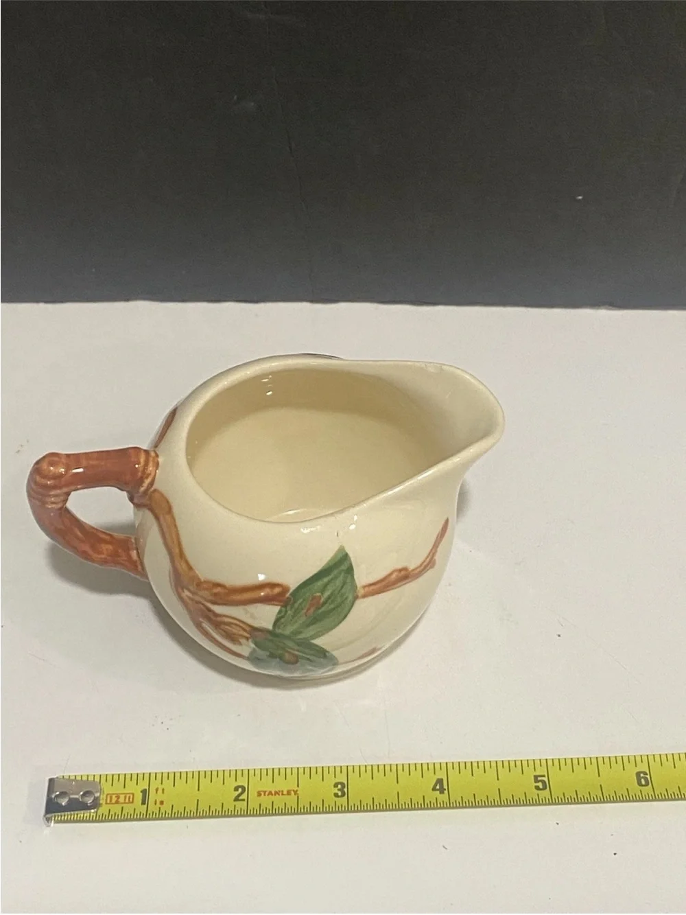 Early Franciscan Ware Apple Creamer Pitcher Made In California Backstamp USA